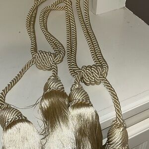 Jc Penny Home Pair of Single Tassel Curtain Tie Back